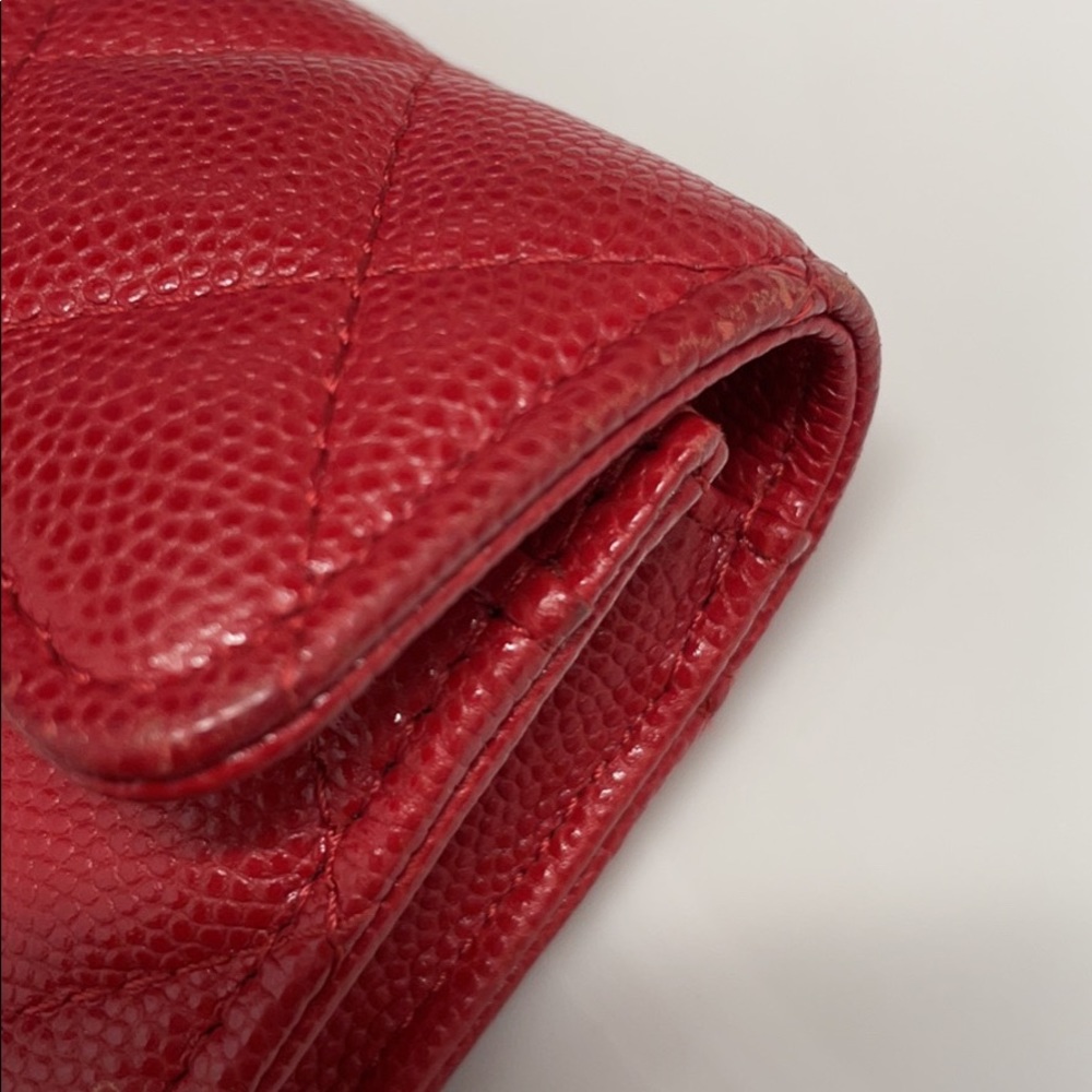 Chanel card case - red - mini wallet - Picture 8 of 9